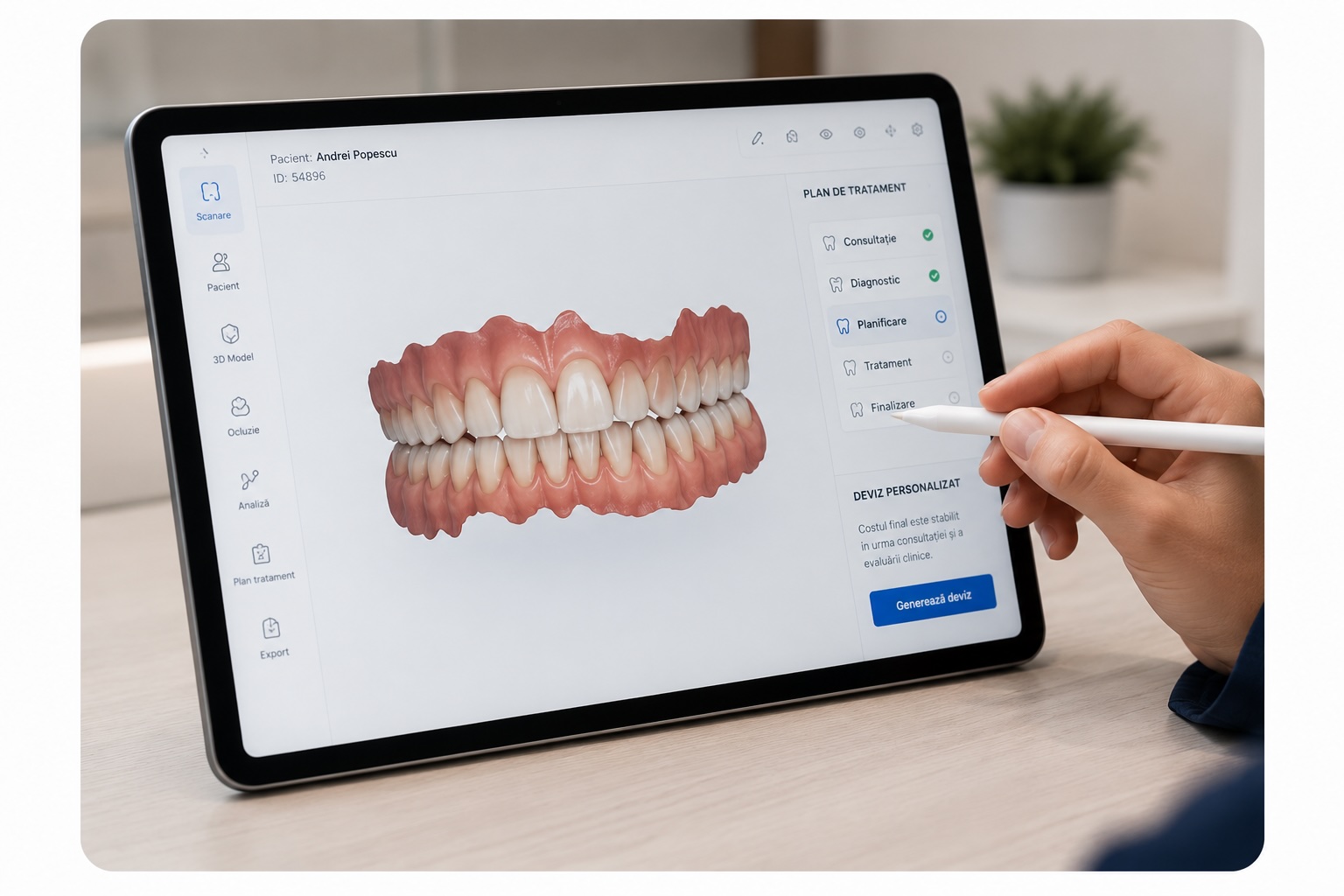 Plan de tratament personalizat la Elite BioDental Vaslui.